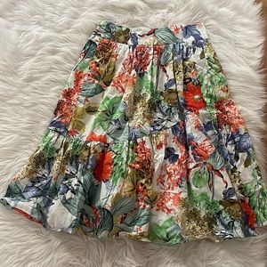 Colorful midi skirt!!